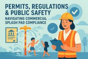 Read more about the article Permits, Regulations & Public Safety: Navigating Commercial Splash Pad Compliance