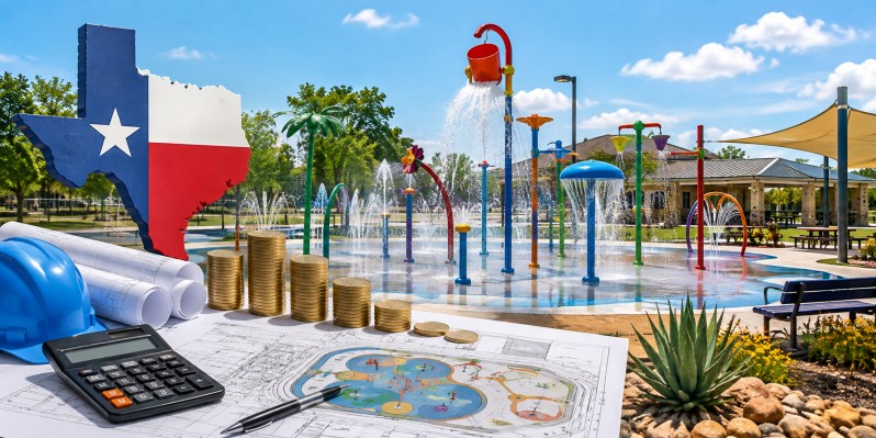 Splash Pad Installation Cost in Texas, USA